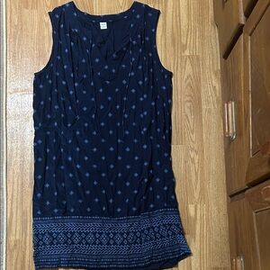 Old Navy Navy Blue Sleeveless Tunic Dress